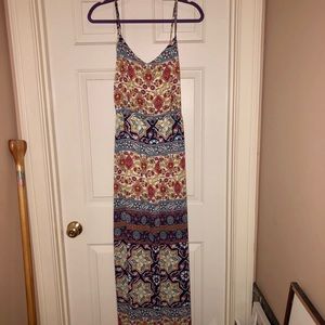 Francesca’s colorful pattern maxi dress